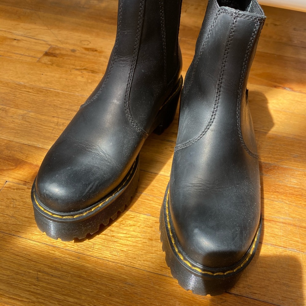 Black Platform Doc Martins